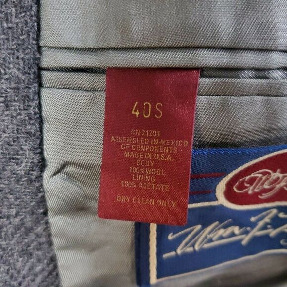 Vtg WM F Farah 100% Pure Wool Tweed Blazer Mens 40S Sports Jacket Made in USA - Picture 7 of 12